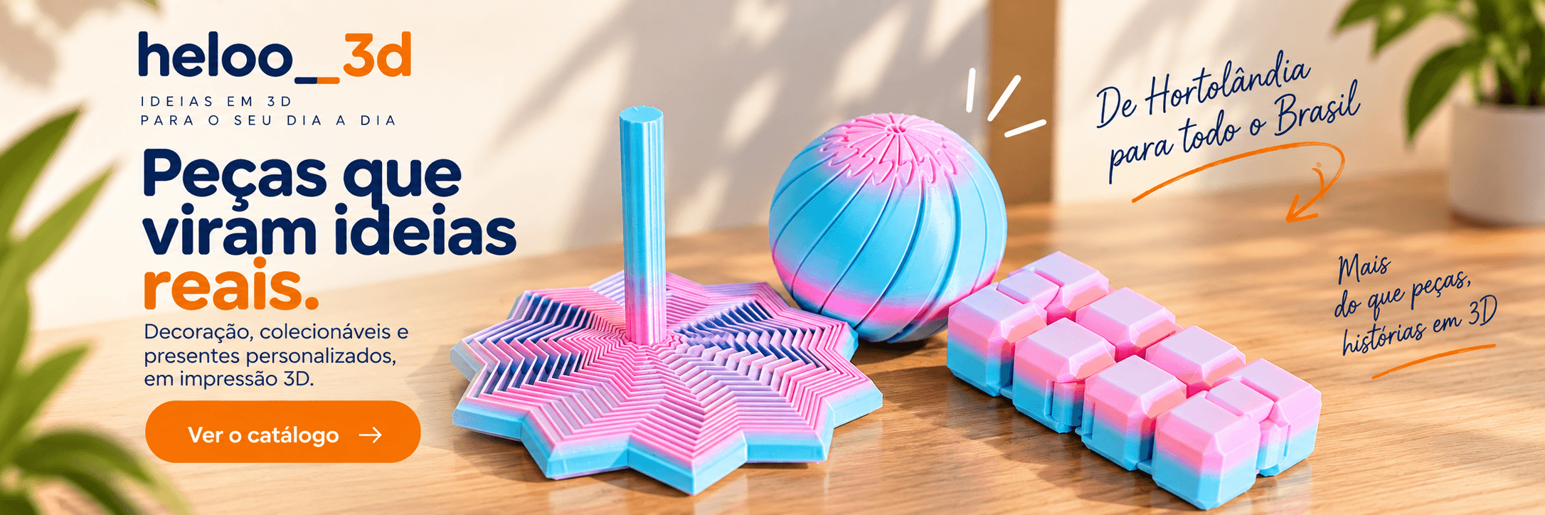 Peças em impressão 3D, do seu jeito